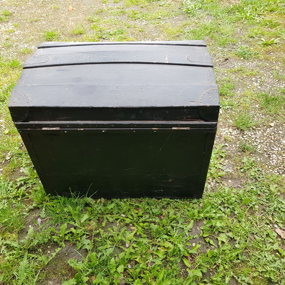 Coffre malle ancienne de voyage en bois Meubles