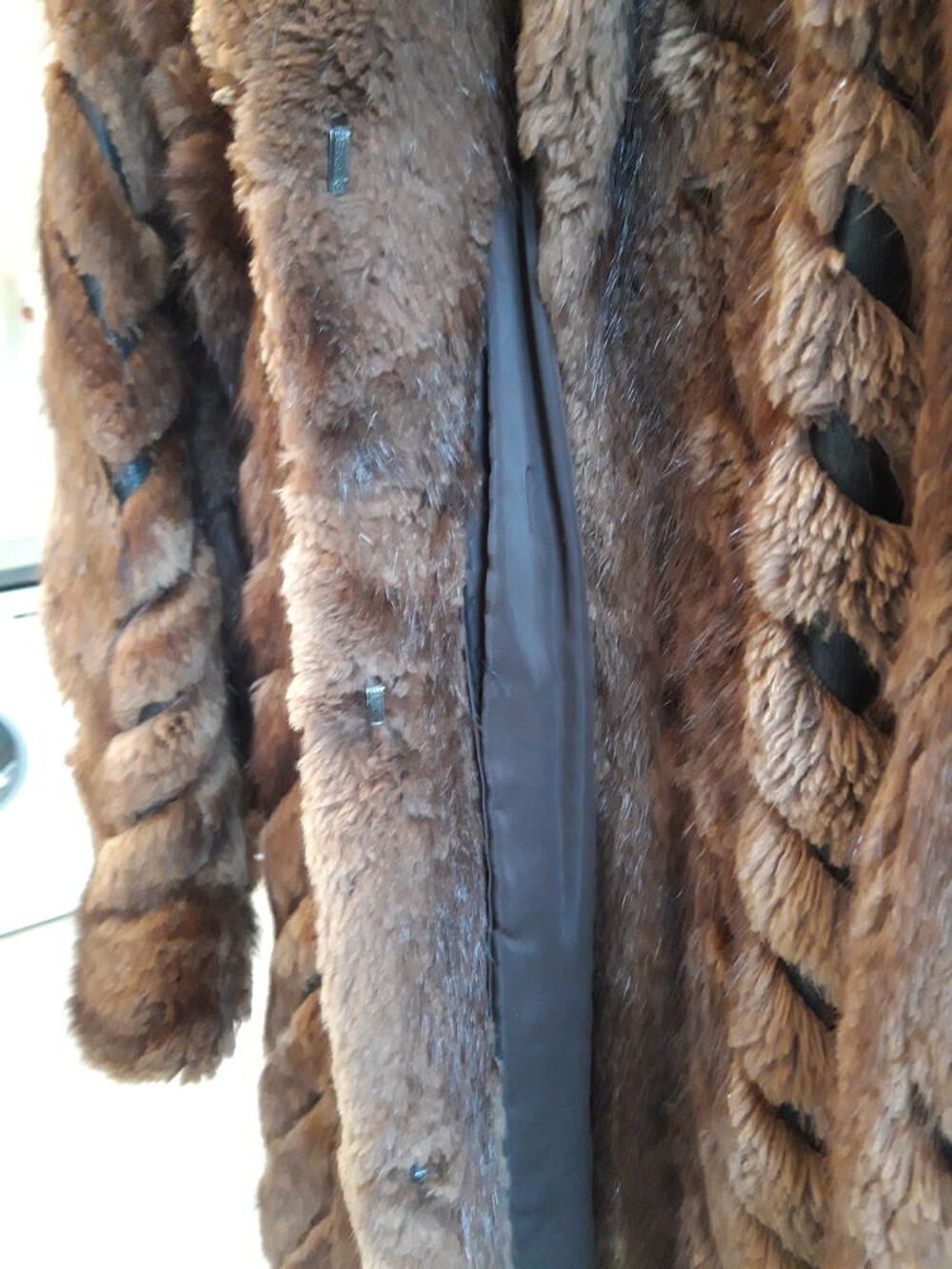 Manteau 3/4 de Fourrure V&eacute;ritable en Ondatra Vêtements