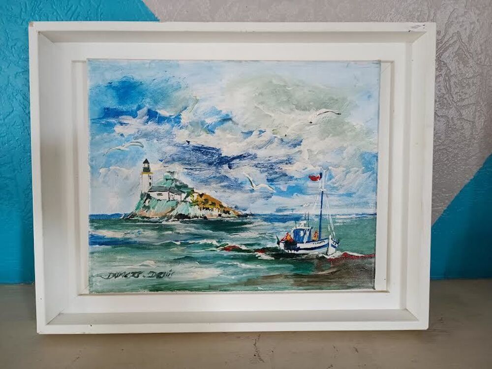TABLEAU SUR TOILE SIGNE Décoration