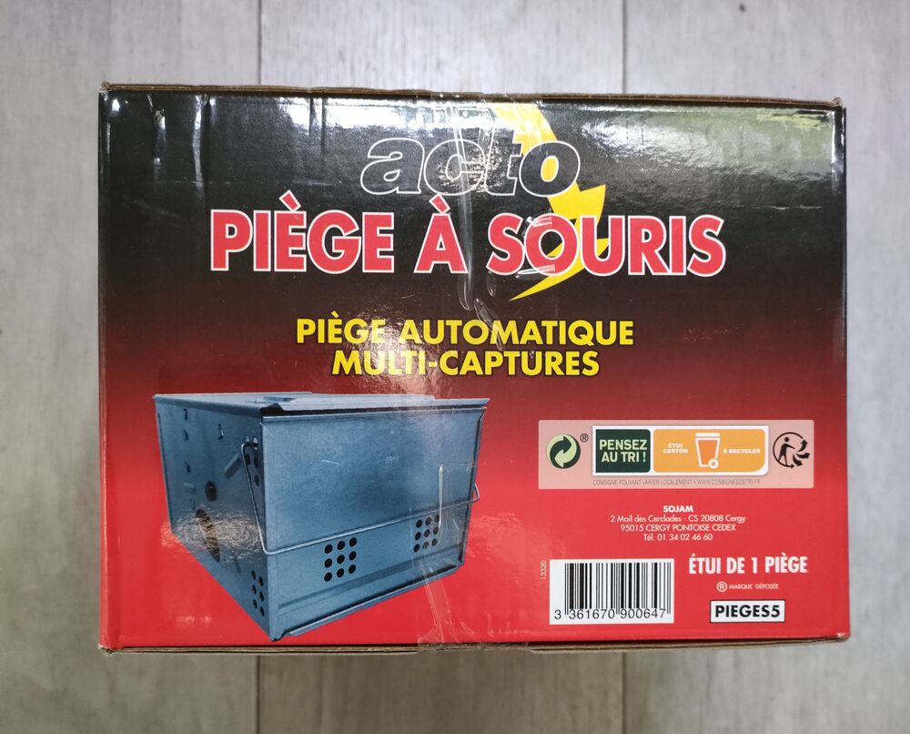 Pi&egrave;ge &agrave; souris automatique sans app&acirc;t et sans poison ACTO Bricolage