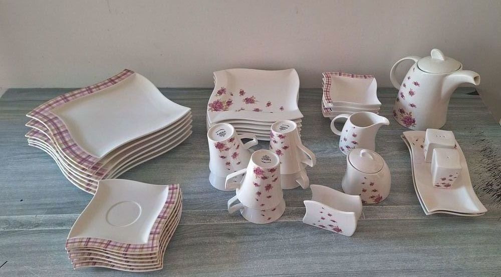 Set d'Assiettes + Vaisselles en porcelaine Cuisine