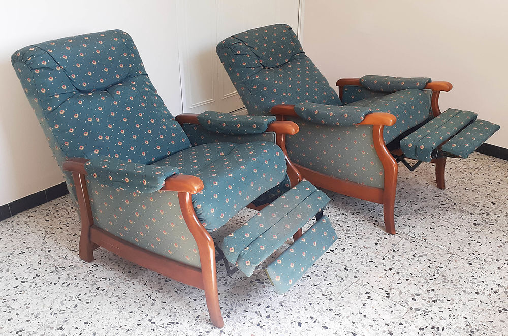 Fauteuil 'Relax' (Bois &amp; Tissu) Meubles