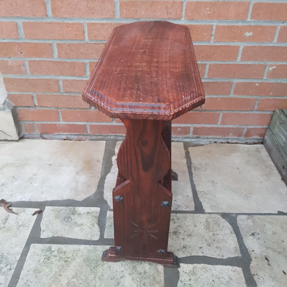 Porte journaux en bois rustique Meubles