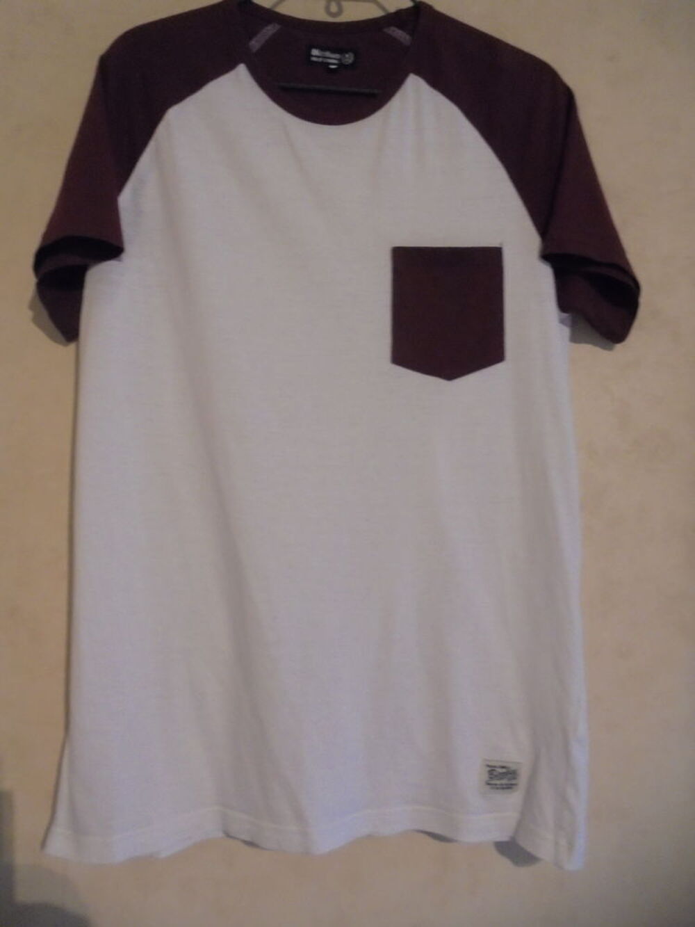 Tee-shirt bicolore poche Bizzbee (93) Vêtements