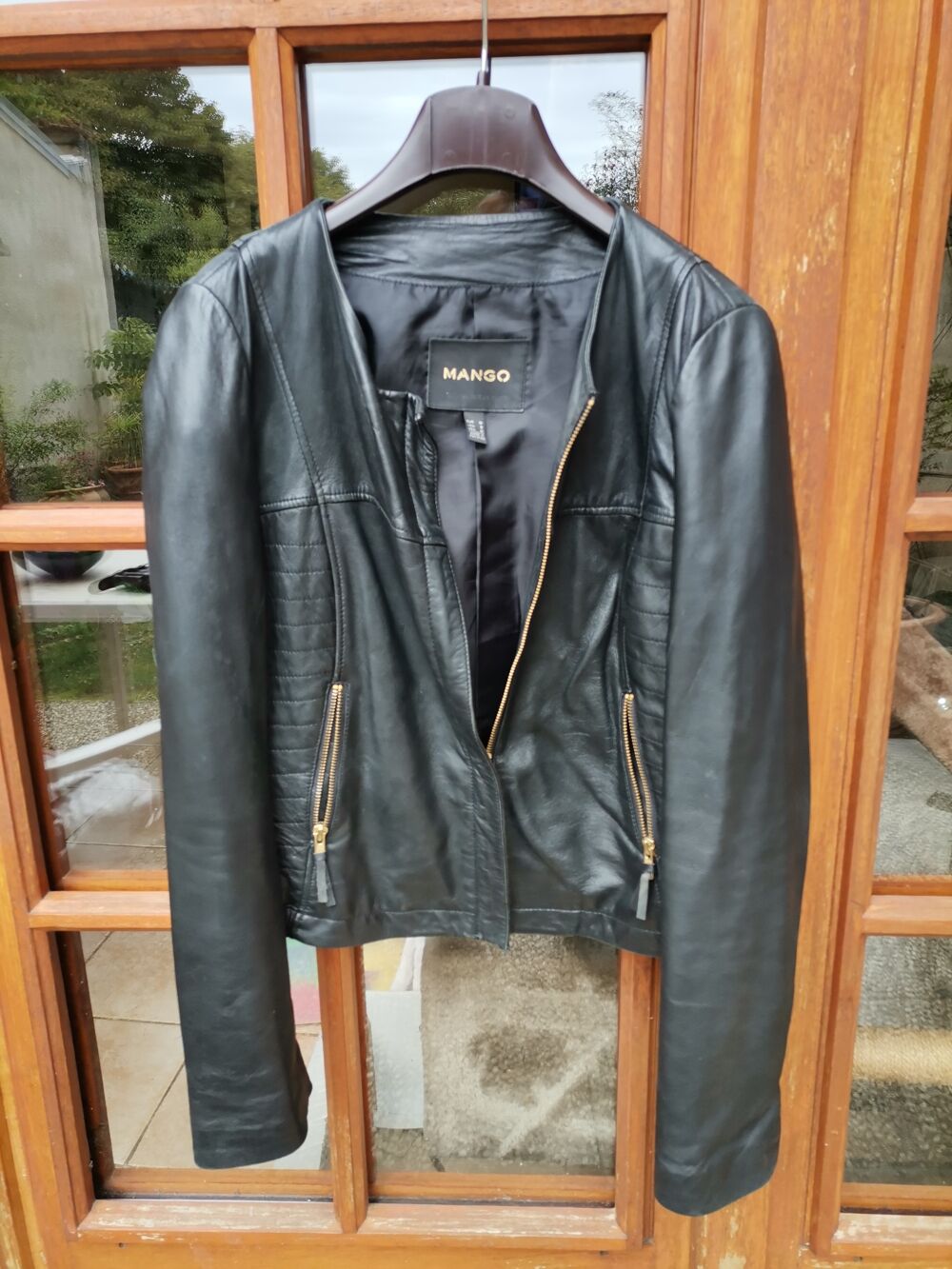 Blouson cuir MENGO Vtements