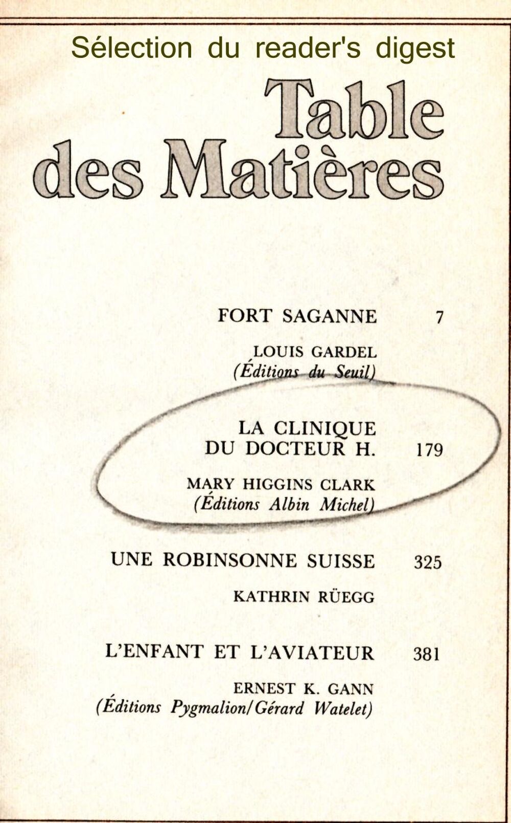 La clinique du docteur H. : CLARK : LIVRE+DVD Livres et BD