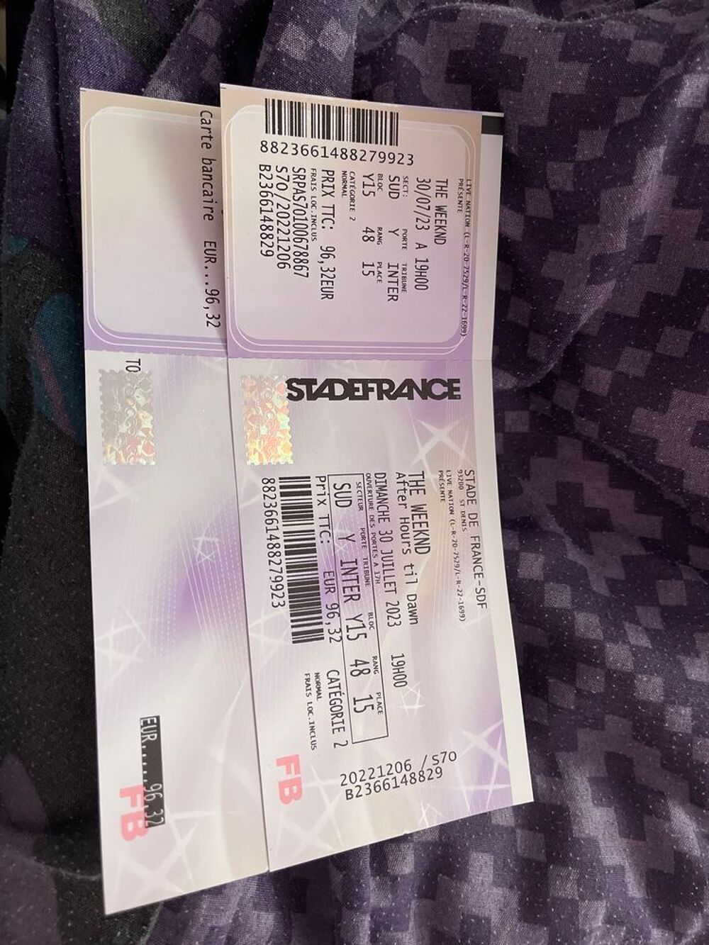 Place The Weeknd Stade De France Achetez place de concert occasion, annonce vente à Longueau (80) WB170927246