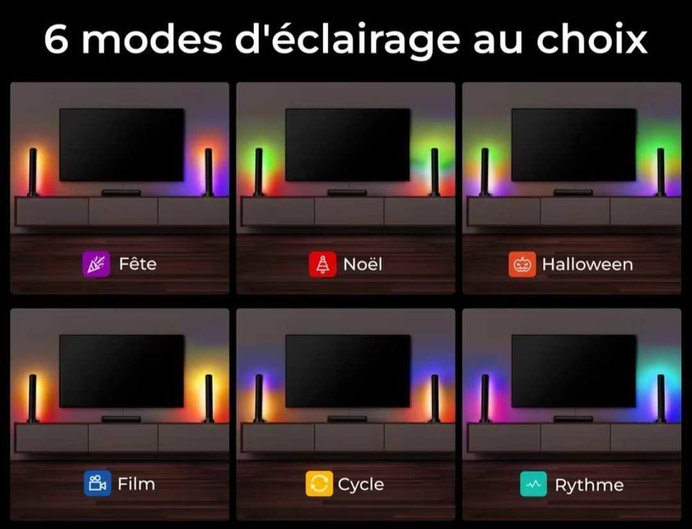 Ultimea Barre de son &agrave; LED Audio et hifi