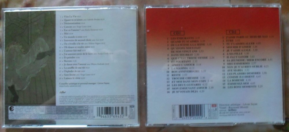 Lot de 2 CD de Charles AZNAVOUR CD et vinyles