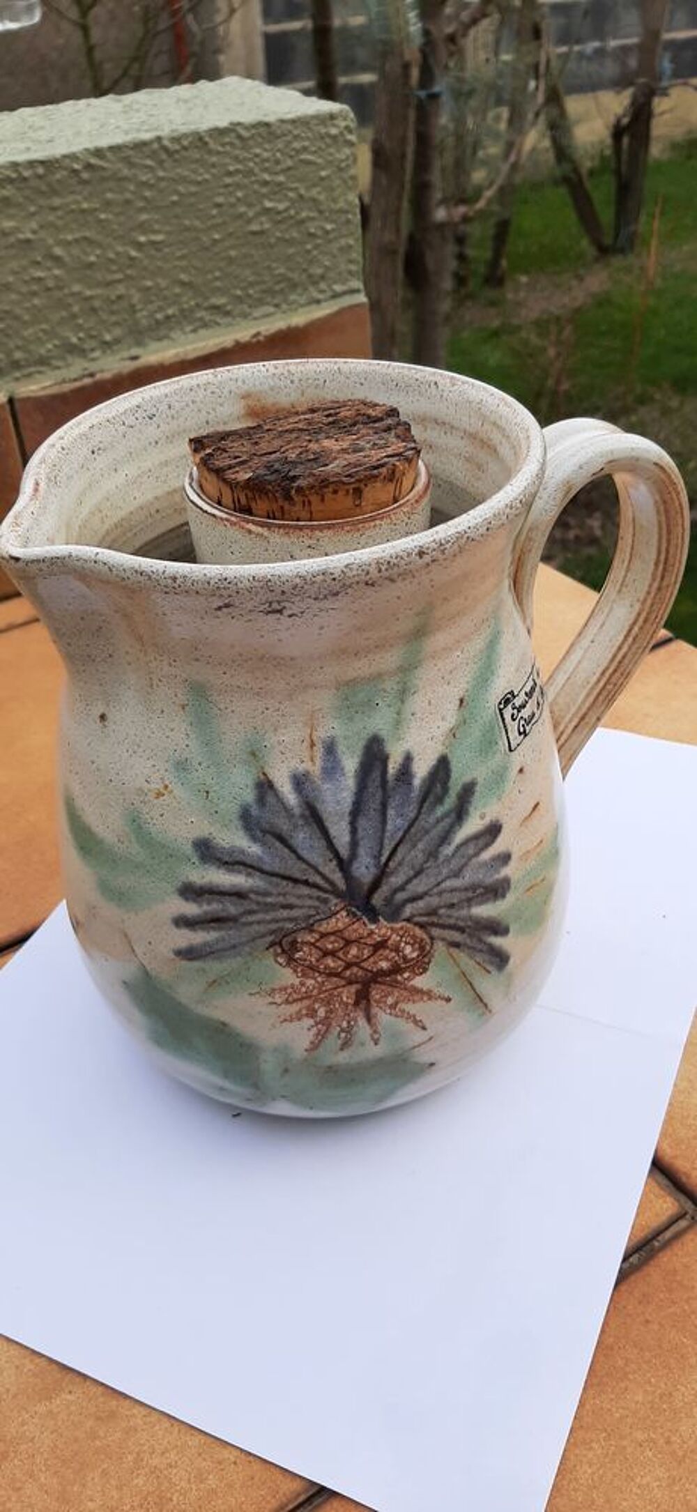 Cruche pot vase artisanal Dcoration