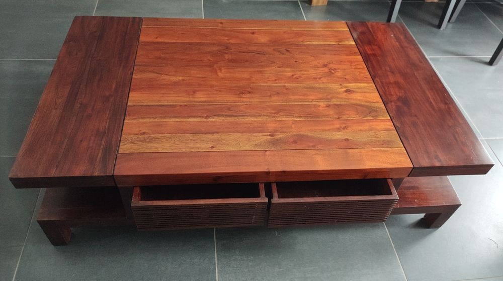 table de salon acacia massif Meubles