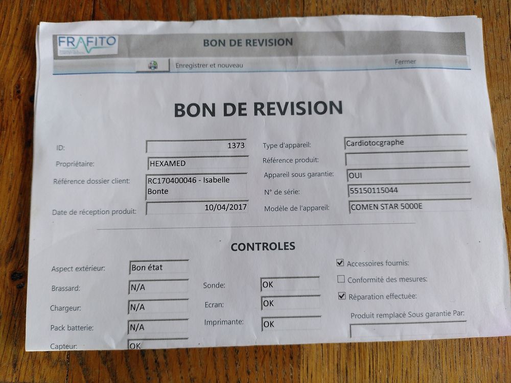 cardiotocographe Matériel informatique