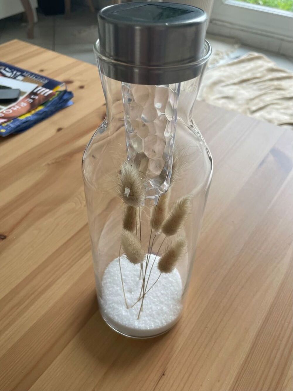 LAMPE DECORATIVE SOLAIRE AVEC FLEURS Décoration