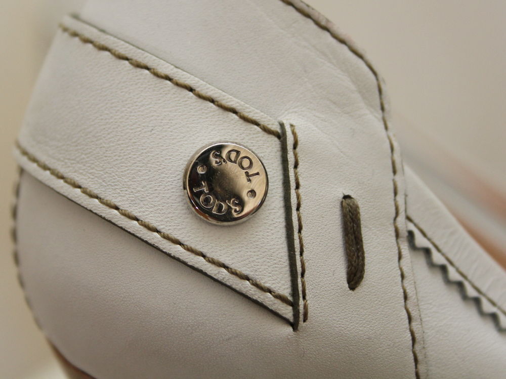 Escarpins cuir blanc TOD'S T.41 Chaussures