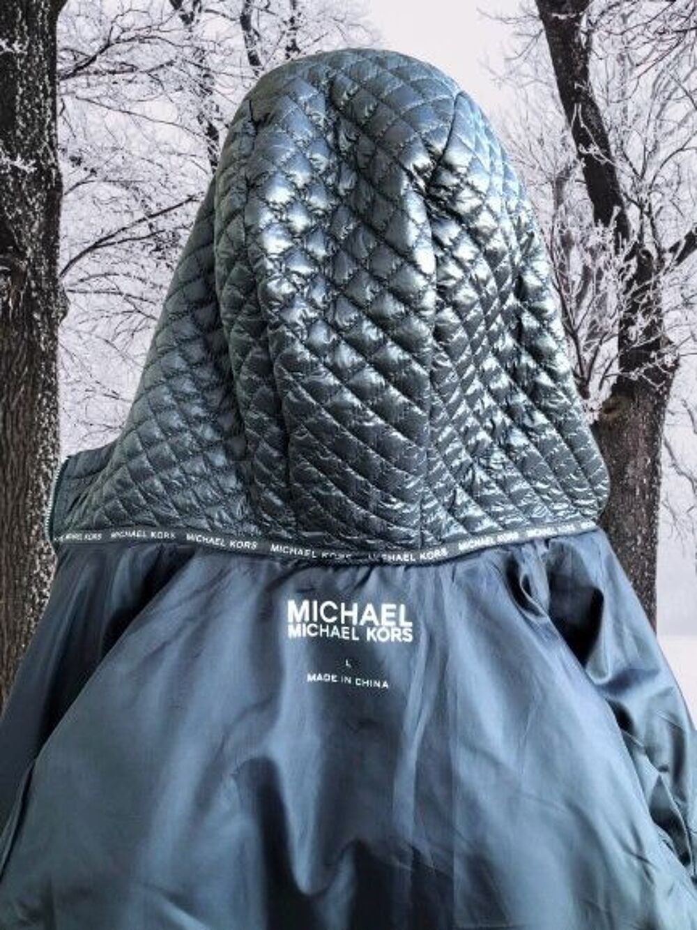 MICHAEL KORS - MANTEAU A CAPUCHE FEMME NOIR MATELASS&Eacute; Vtements