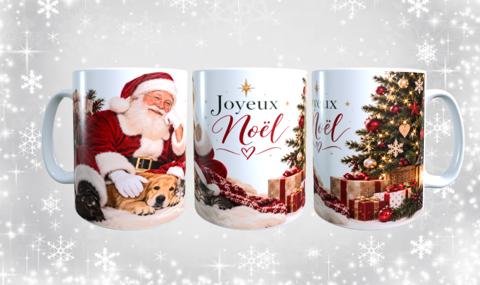 Mug Noël, Père Noël, cadeau, fête, joie, plaisir d'offrir Saint-Loup-sur-Semouse (70)