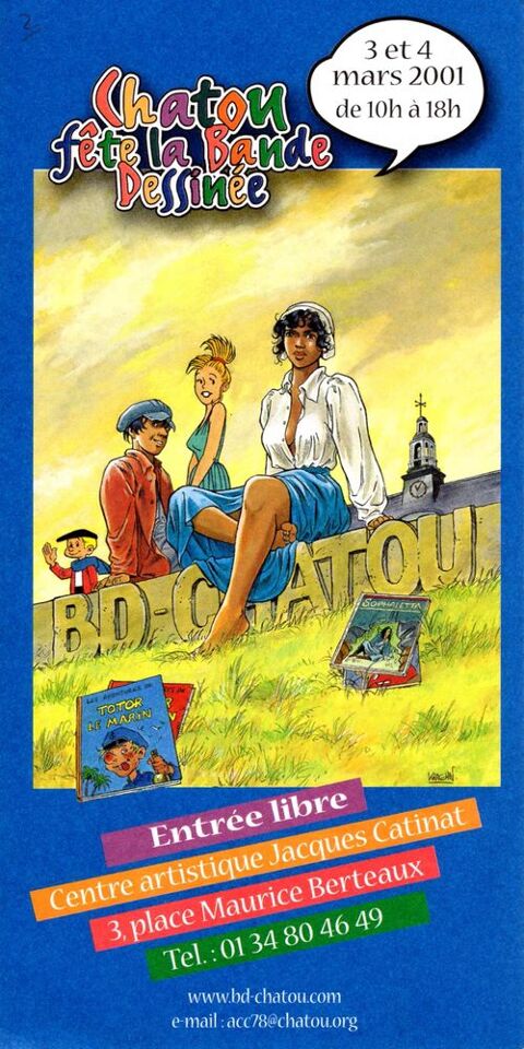 KRAEHN : Flyer pour la f�te de la bande dessin�e de Ch�tou 3 Argenteuil (95)