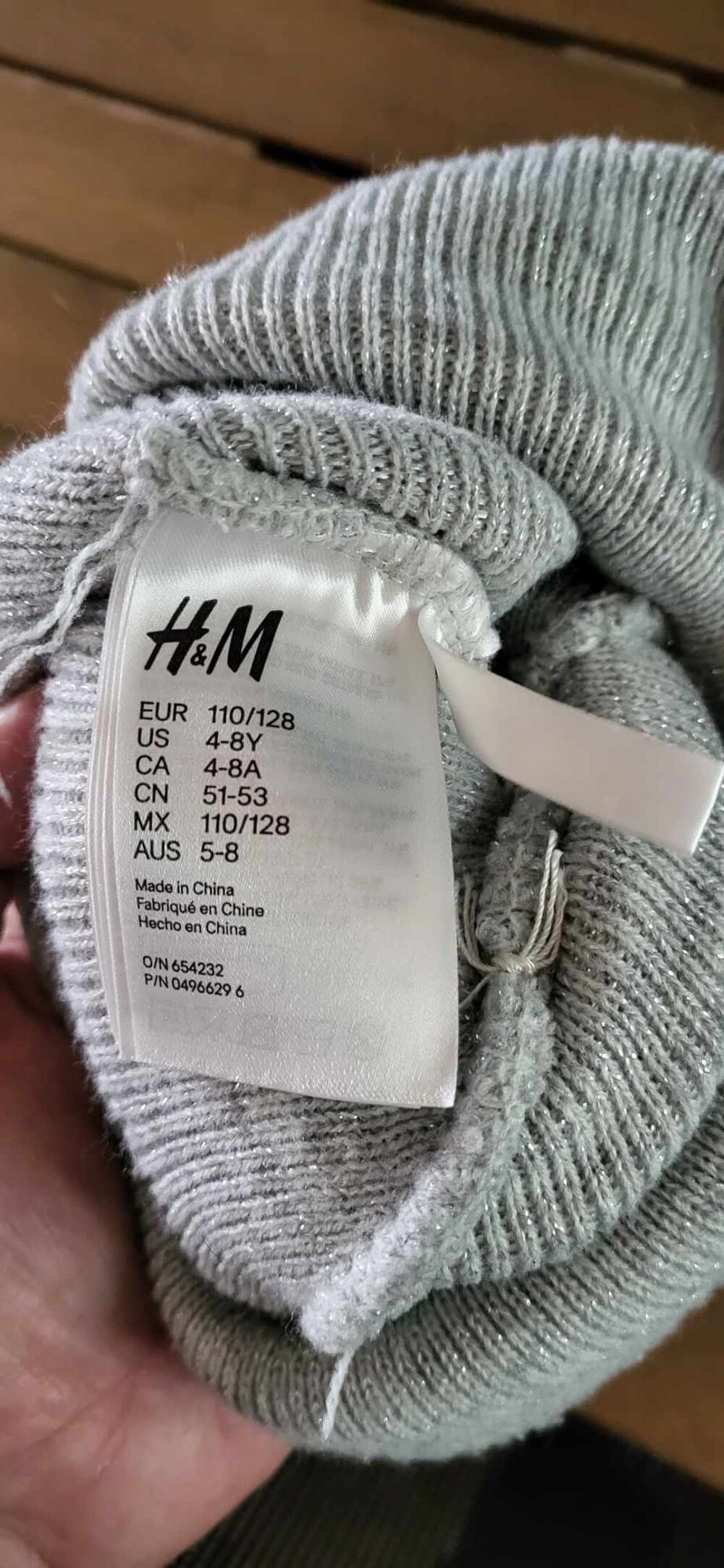 Original bonnet enfant gris fille chapeau hiver Vêtements enfants