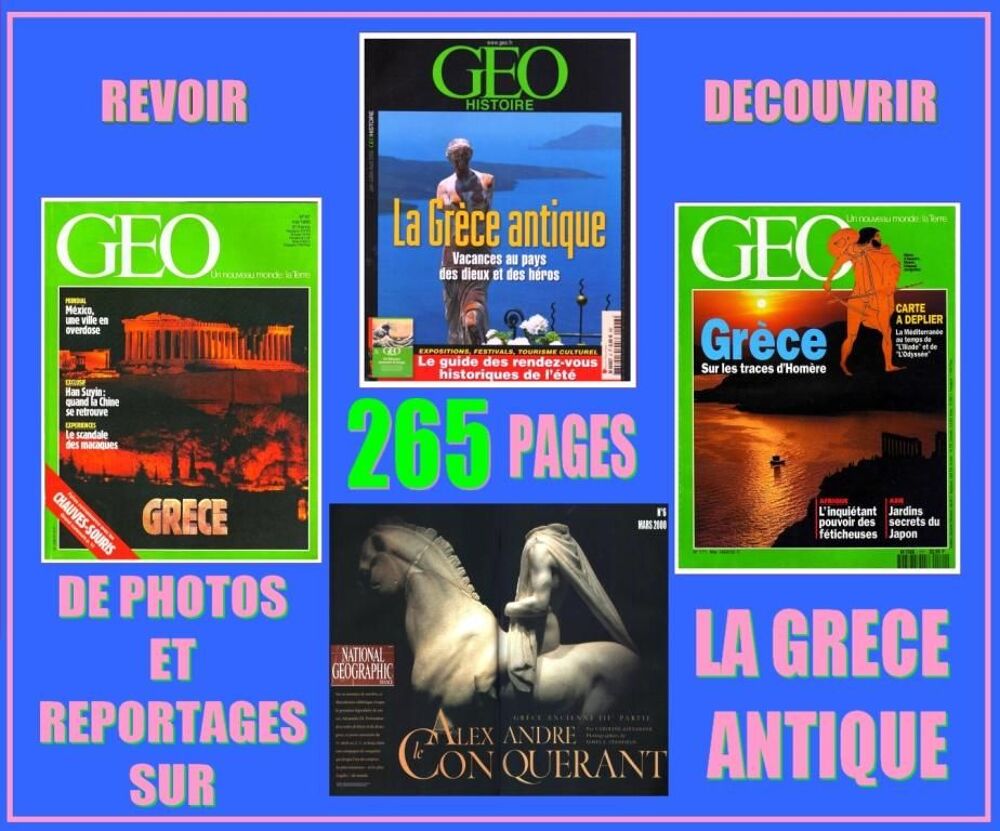 LA GRECE ANTIQUE - g&eacute;o - ALEXANDRE LE GRAND Livres et BD