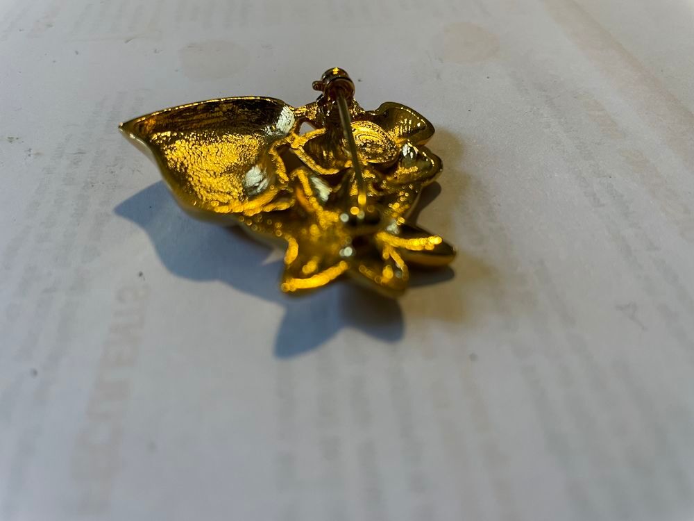 Broche dor&eacute;e PM Etoile Croix Coeur Christian LACROIX Bijoux et montres