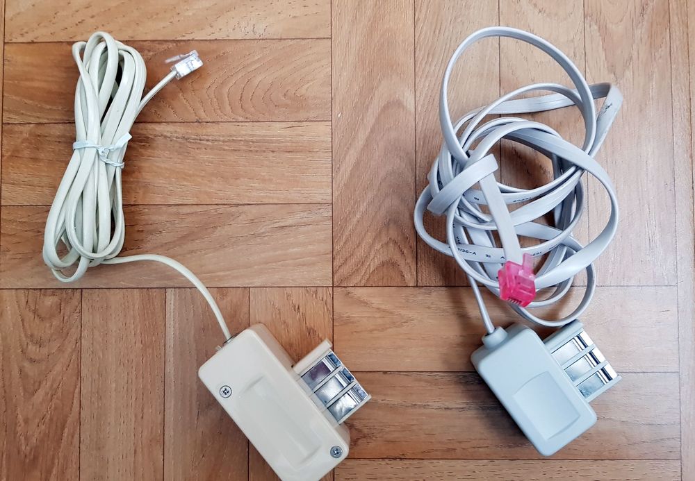 Cordon RJ11 / gigogne M/F 2 m&egrave;tres Tlphones et tablettes