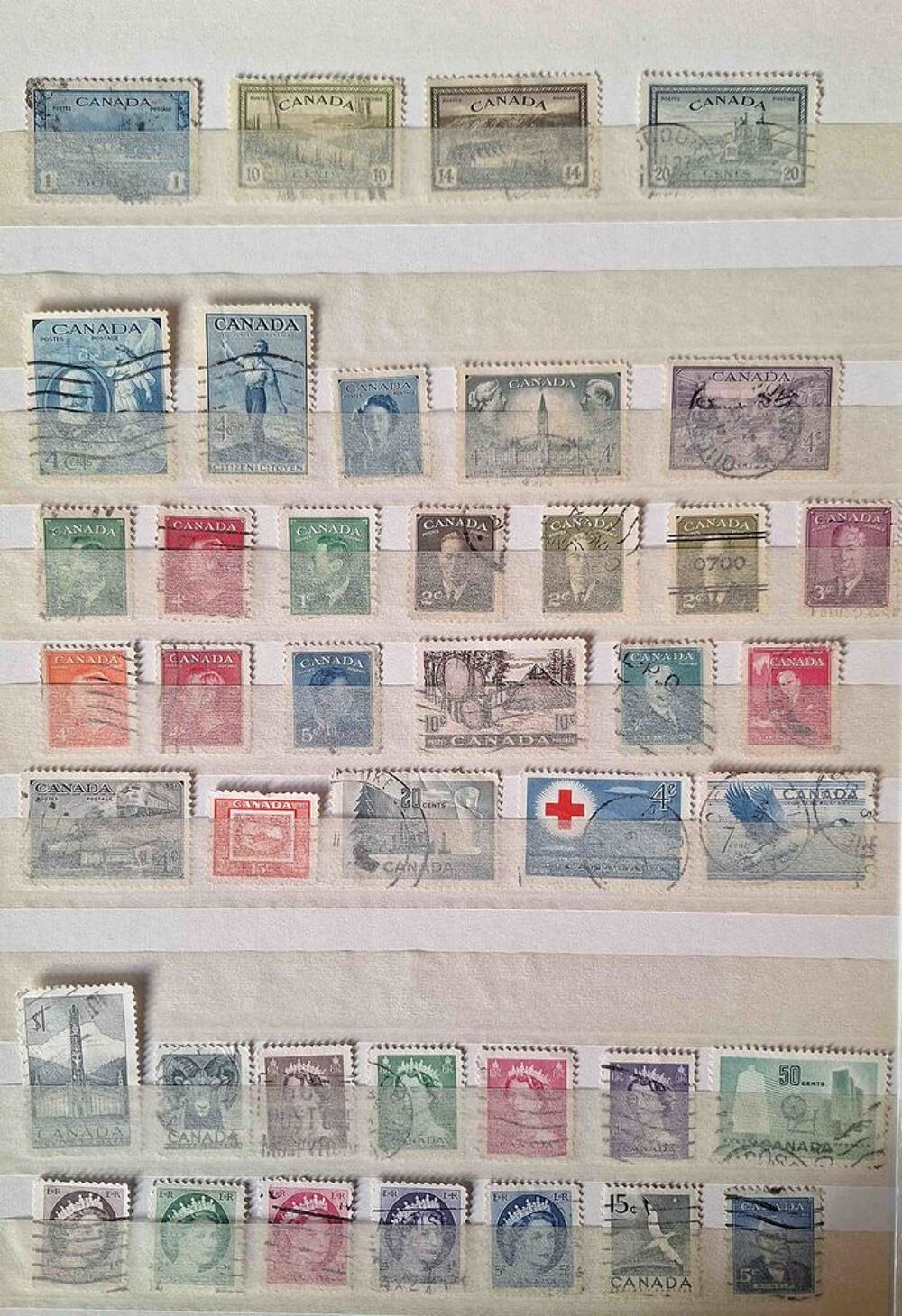 S&eacute;rie de timbres de collection du Canada 