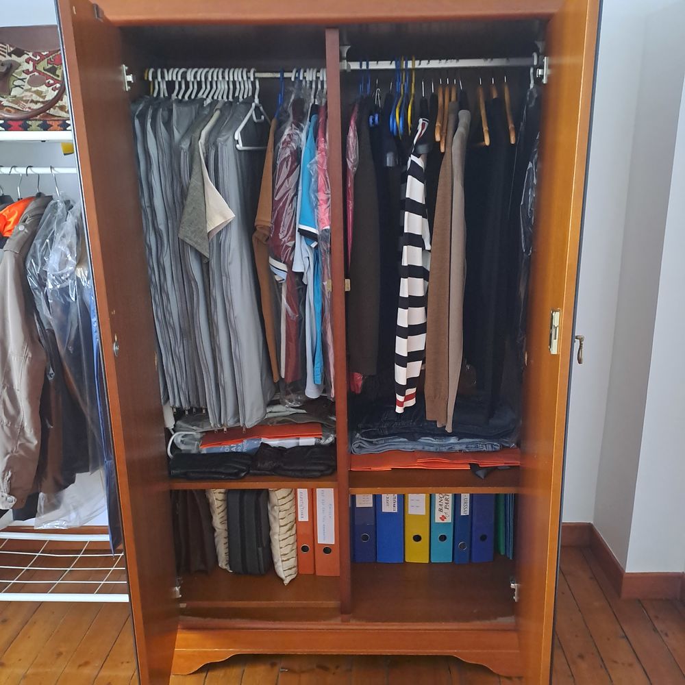 Armoire 2 Portes Merisier Décoration