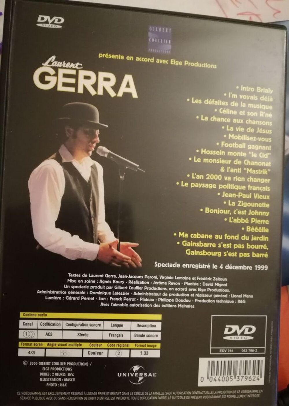 DVD Laurent GERRA Olympia - FCOR91 DVD et blu-ray