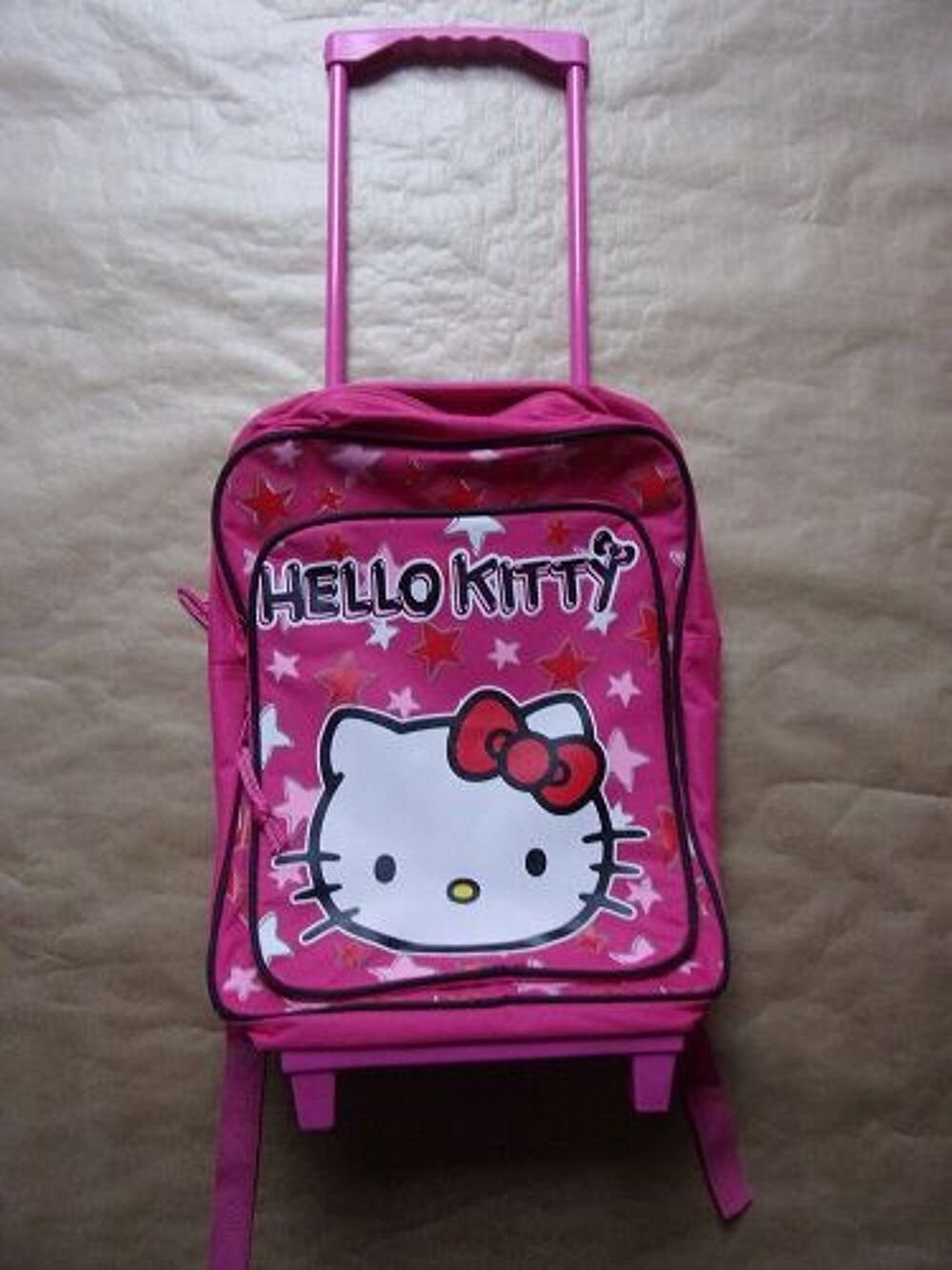 Cartable &agrave; roulettes Hello Kitty Maroquinerie