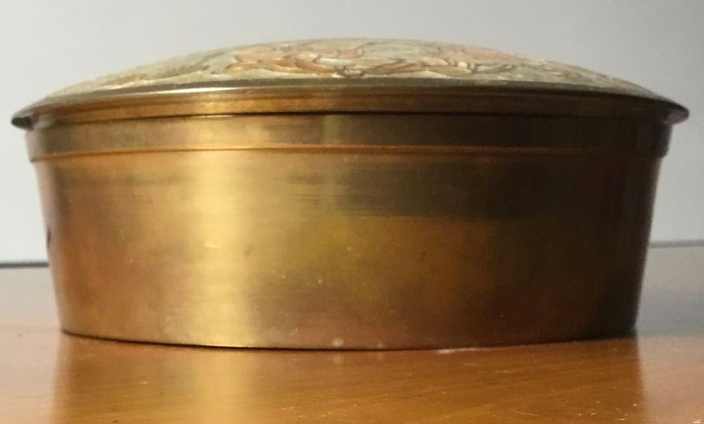 Belle Bo&icirc;te Bonbonni&egrave;re Laiton &Eacute;mail 