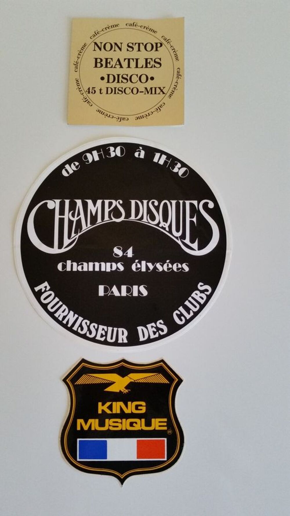 LES AUTOCOLLANTS VINTAGE DISQUES 