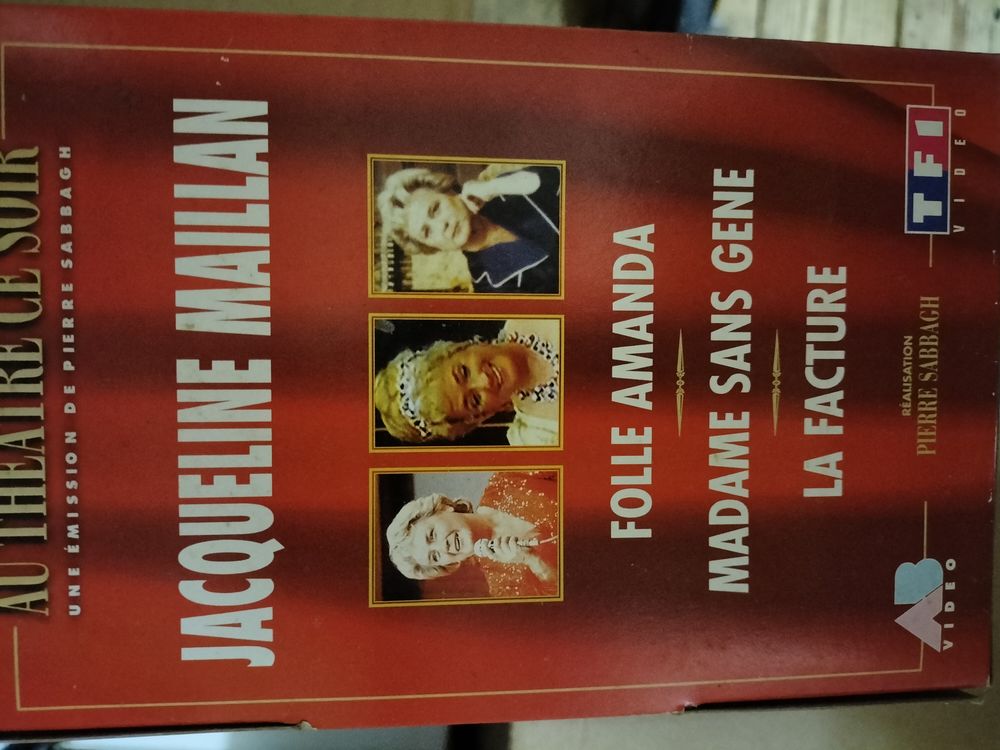 VHS Jacqueline MAILLAN DVD et blu-ray