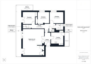  Appartement à vendre 4 pièces 92 m²