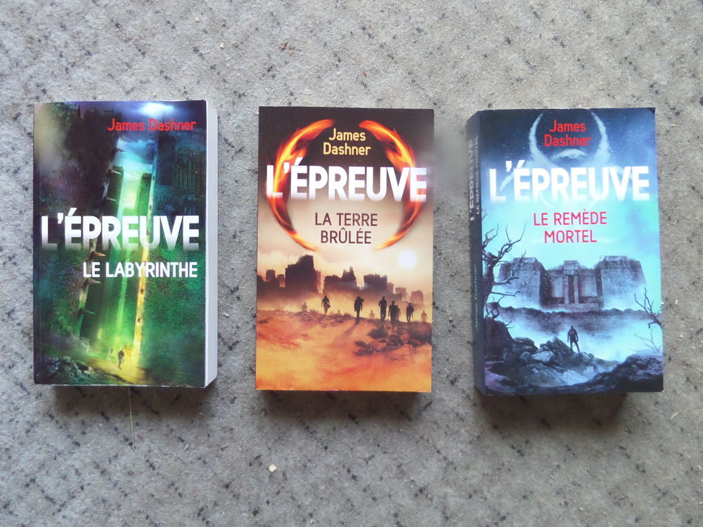 serie de 3 romans L EPREUVE Livres et BD