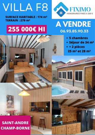  Maison � vendre 8 pi�ces 105 m�
