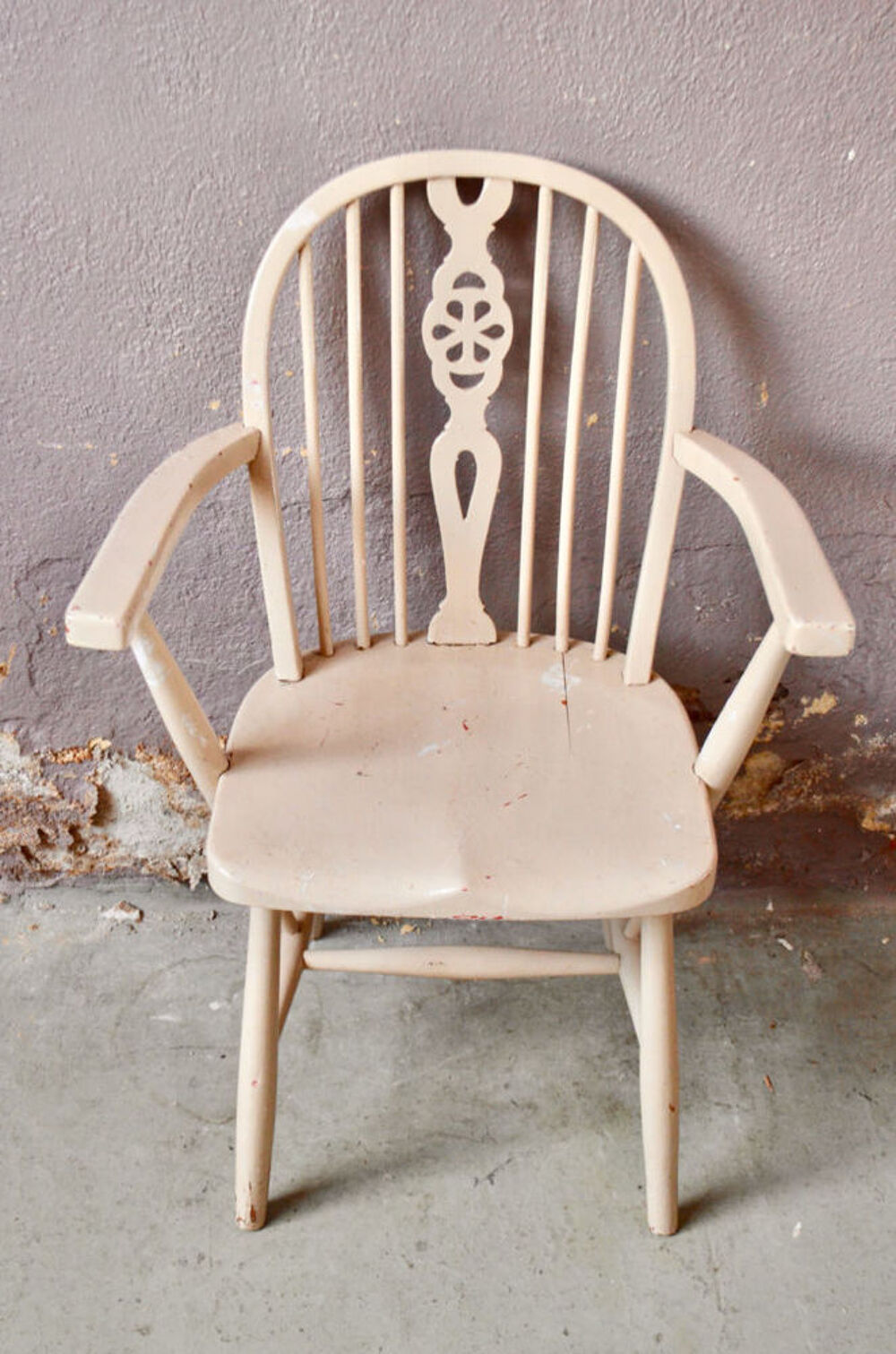Fauteuil ancien boh&egrave;me patin&eacute; vintage campagne Meubles