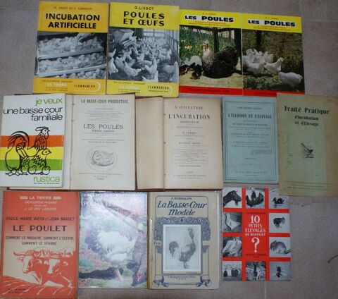 13 livres poules, aviculture 60 Montcy-Notre-Dame (08)