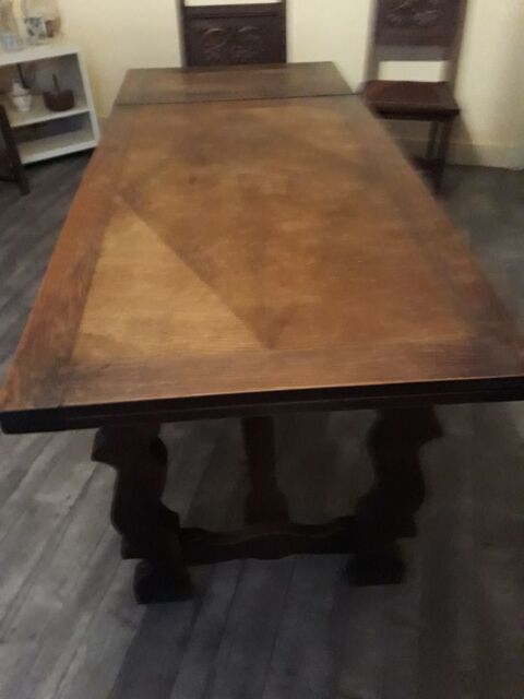 Table en chne massif salle  manger 350 Breuillet (17)