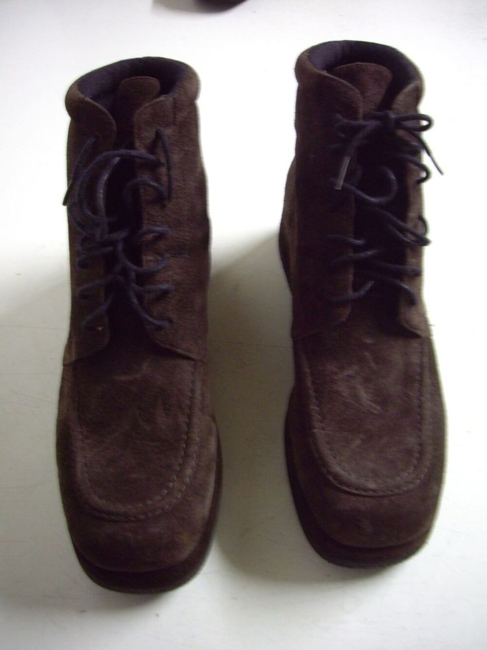 Derbys Marron &agrave; lacets pt 40-neufs Chaussures