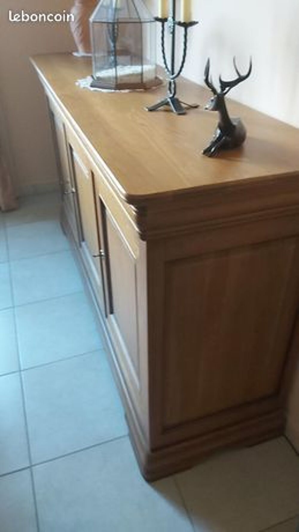 Buffet 3 portes + 3 tiroirs - bois ch&ecirc;ne massif - Directoire Meubles