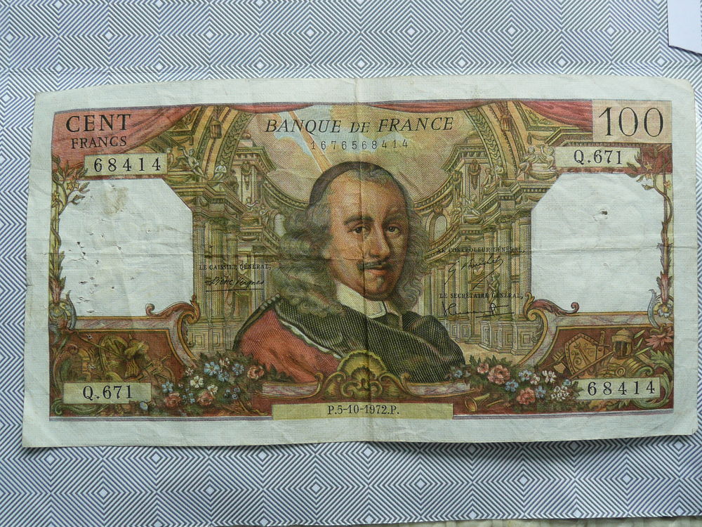 Billet 100 francs Corneille 