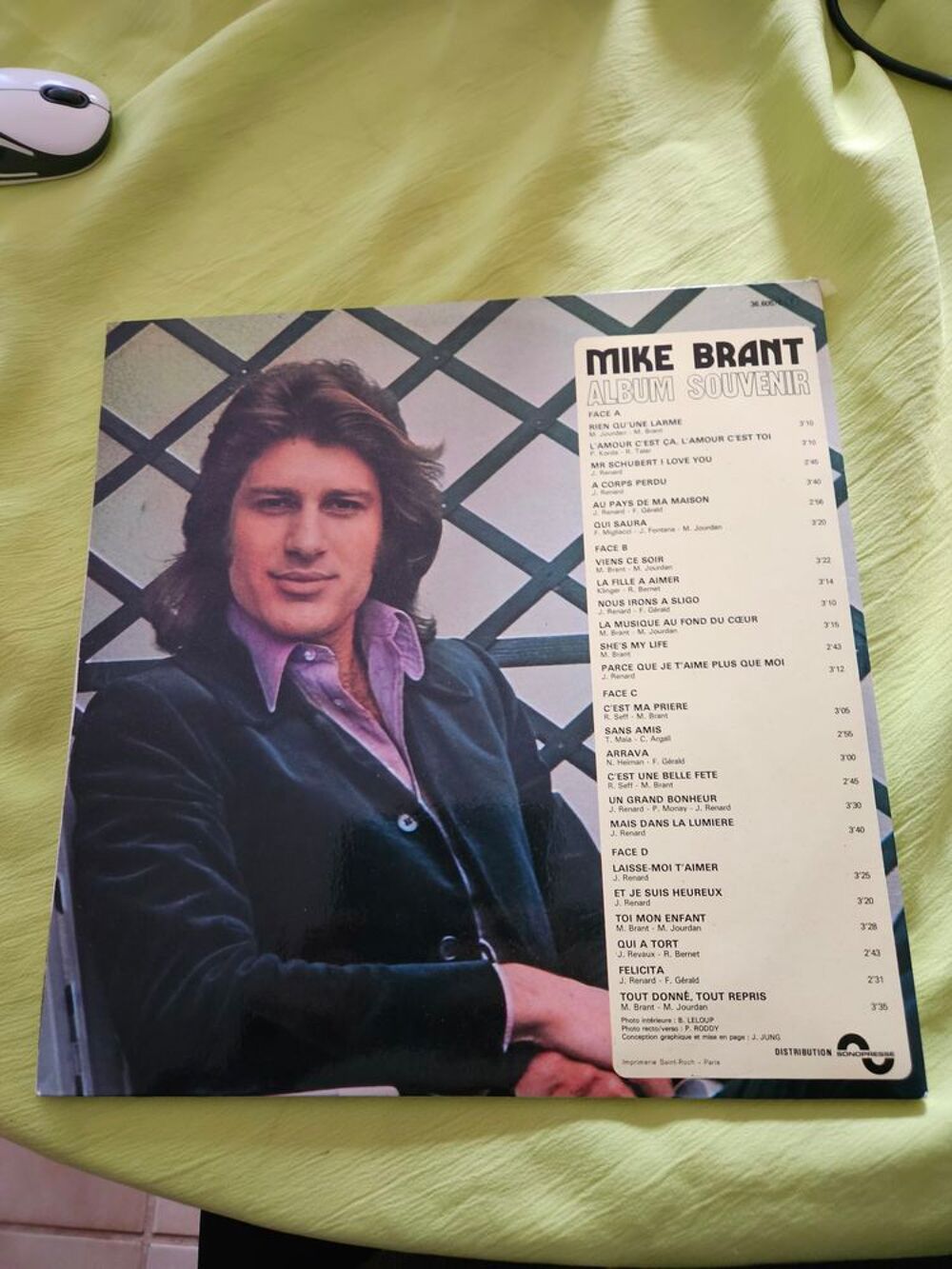 2 vinyles Mike Brant ? Album Souvenir 1975 CD et vinyles