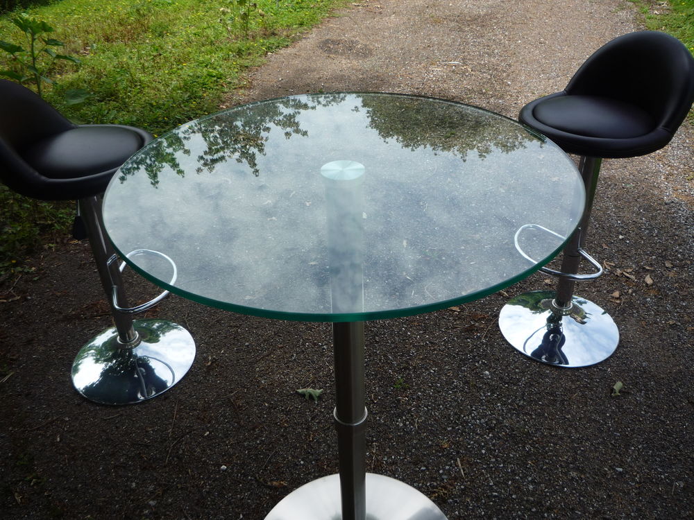 Table haute dessus verre Meubles