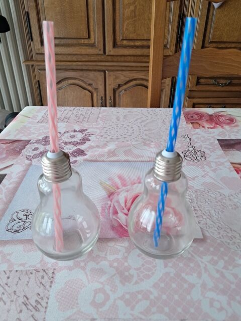 Duo verre ampoule vaiselles table cuisine maison d�co 4 F�ves (57)