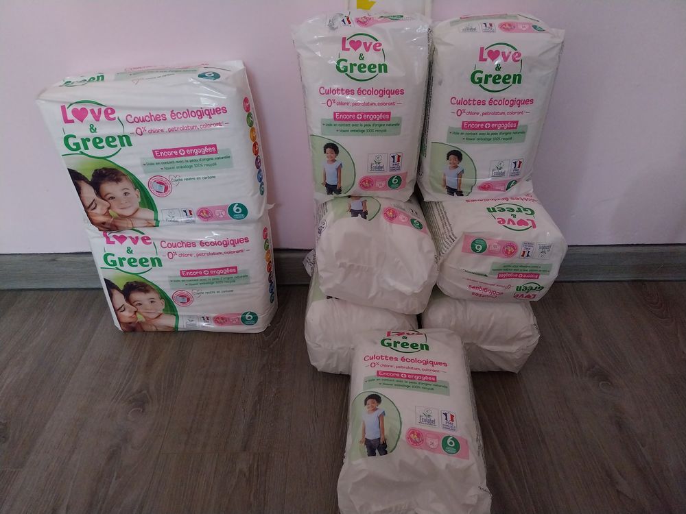 Couche et culotte d'apprentissage love and green taille 6 Puériculture