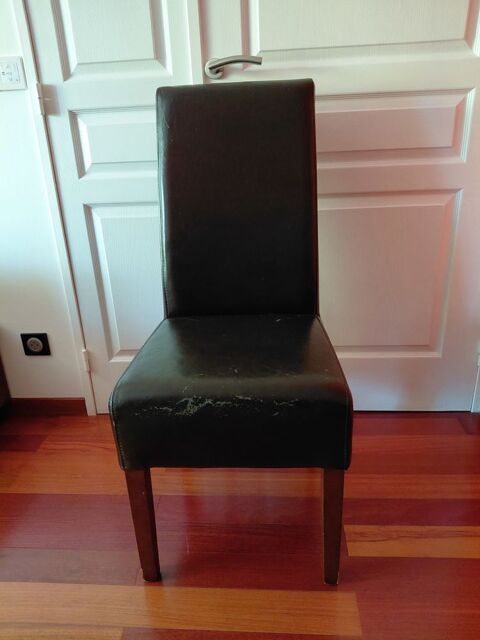 6 Chaises de Salle � Manger en cuir Bovin 60 Montgeron (91)