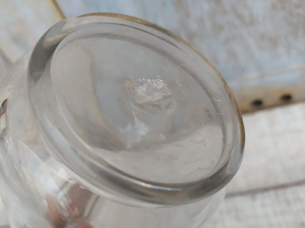 Flacon Verre Souffl&eacute; &Eacute;maill&eacute; Mary Gregory D&eacute;cor Enfant Décoration