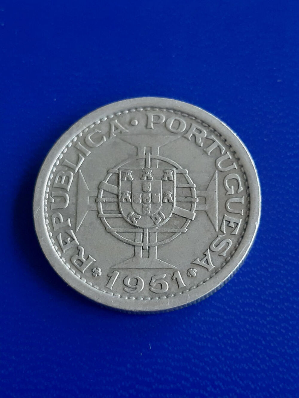1951 Sao Tom&eacute;-et-Principe 5 escudos argent 