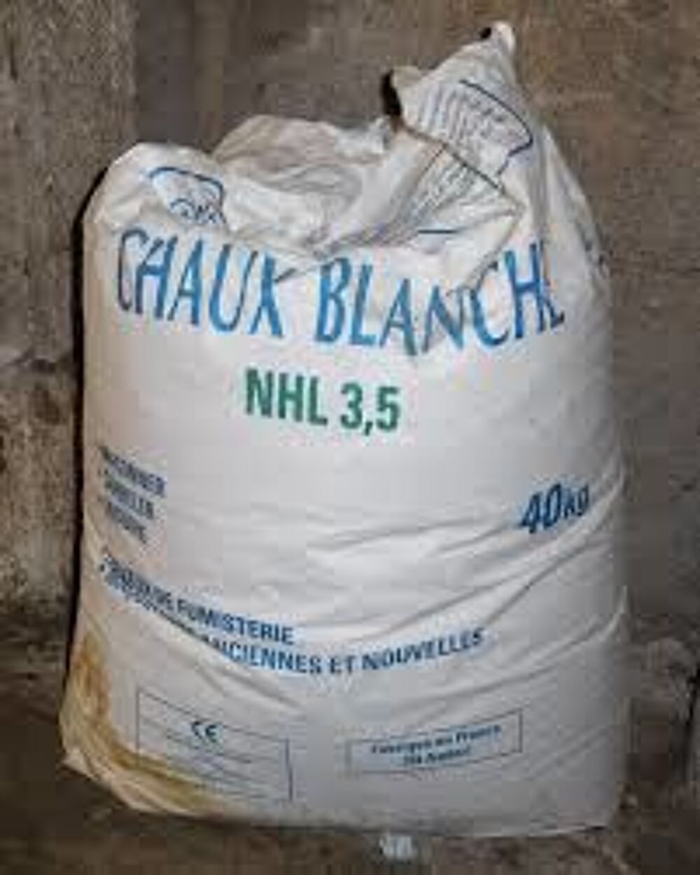 Cherche sacs de "Chaux hydraulique NHL 3,5 ou 5 ou Grise Bricolage