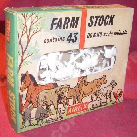 AIRFIX S4 HO OO FARM STOCK BO 1961 TYPE 1 1st EDITION 63 Sergines (89)